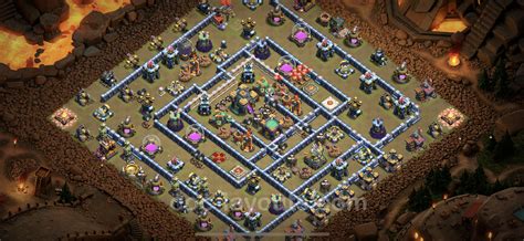A lot of double-tile walls and Blast Bow covering three giant canons in case of graveyard drops. . Best th14 war attacks